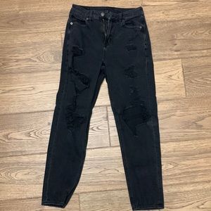 American Eagle Black Mom Jeans - size 4